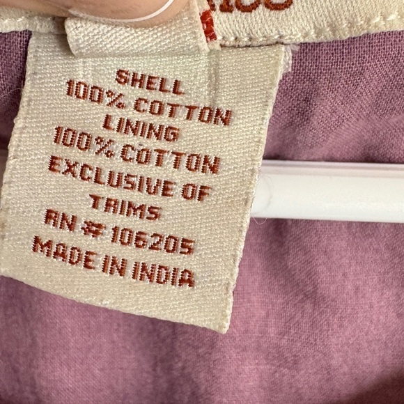 Sundance Dusty Purple Eyelet Embroidered Dress, Size 6 - Picture 7 of 7